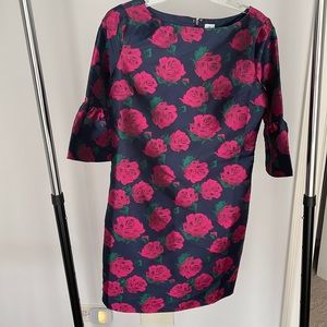 Janie & Jack Mommy & Me Edition Navy Dress with Dark Pink Roses, NWT, Sz. 8